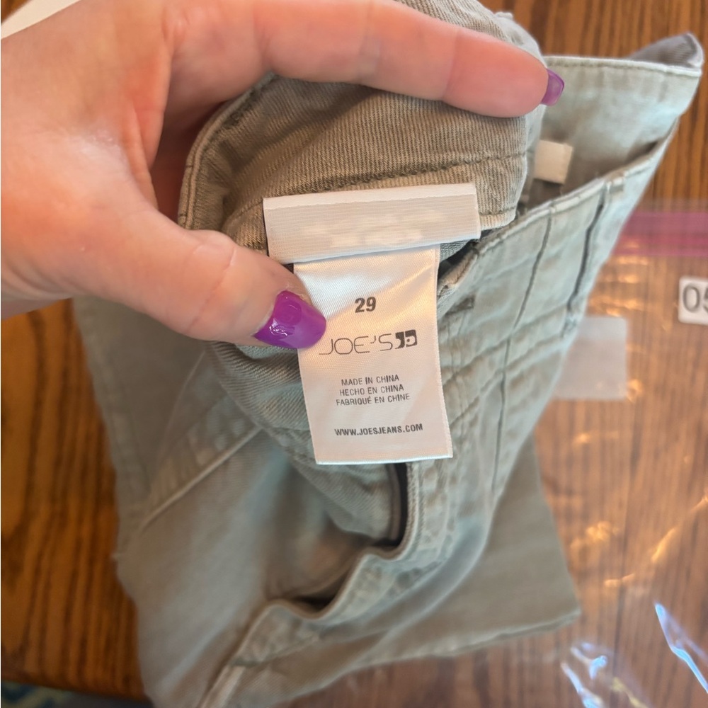 Joes The Honor High Rise Vintage Straight Leg Cotton Lyocell Green Pants size 29 - Picture 10 of 14